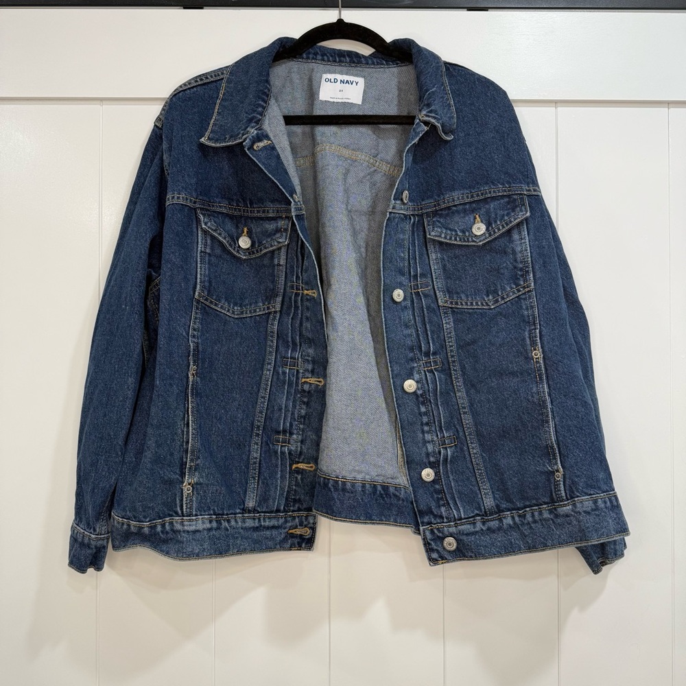Old Navy Dark Blue Jean Jacket